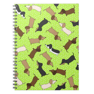 Caderno Espiral Dançarinas (Verde limão)