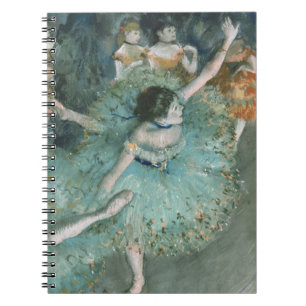 Caderno Espiral Dançarino Balançando (Dançarino Verde) Edgar Degas
