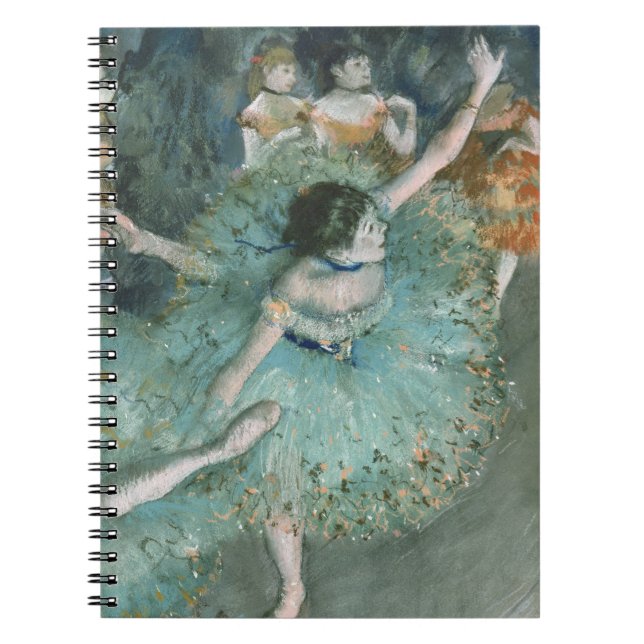 Caderno Espiral Dançarino Balançando (Dançarino Verde) Edgar Degas (Frente)