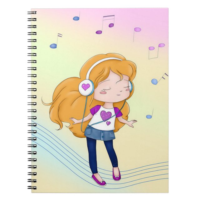 Caderno Espiral Dançarino Bonito (Frente)