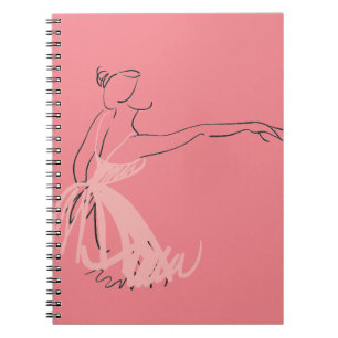 Caderno Espiral Dançarino de balé da bailarina