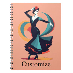 Caderno Espiral Dançarino do Flamenco Thunder_Cove