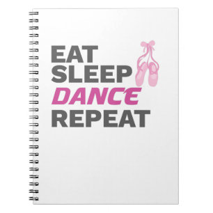 Caderno Espiral Dançarino para Professora Dançando Comer Dança de 