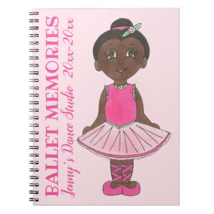 Caderno Espiral Dance Teacher Studio Memórias do Balé Considerando