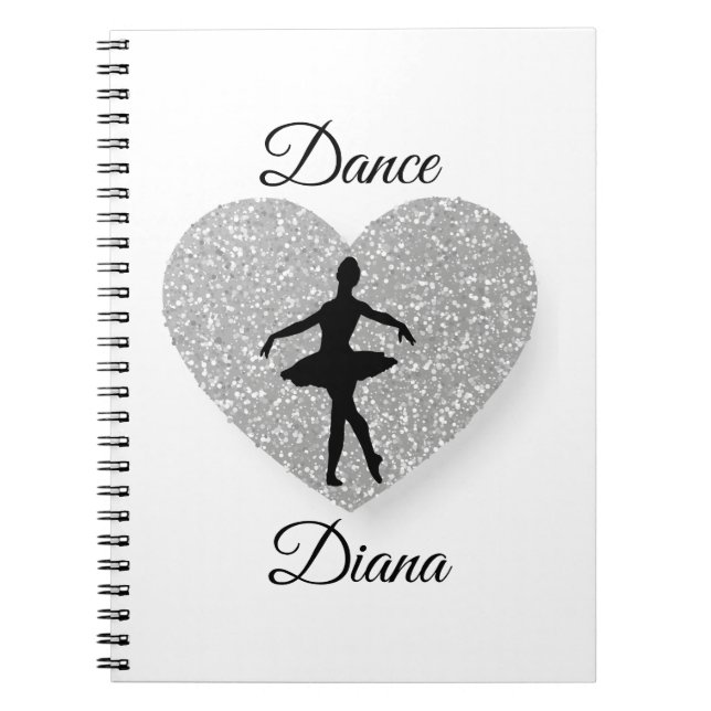 Caderno Espiral Dancer personalizado, Dance Heart Sparker (Frente)