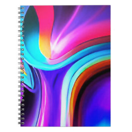 Caderno Espiral Dancing Neon Lights- blue