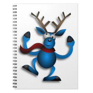 CADERNO ESPIRAL DANCING REINDEER