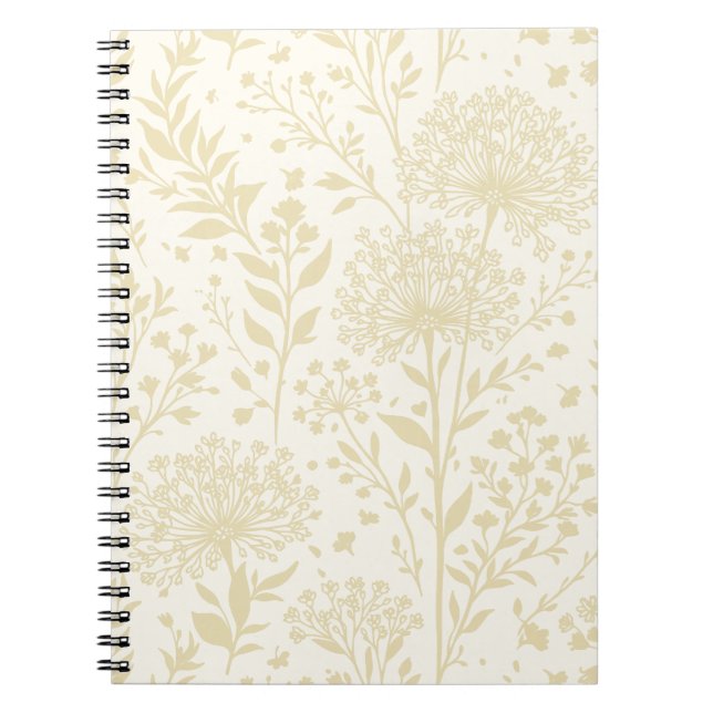 Caderno Espiral Dandelion Doce Trigo Dourado - Neutro (Frente)