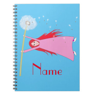 Caderno Espiral Dandelion Girl Thunder_Cove de cabelos vermelhos
