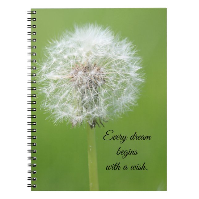 Caderno Espiral Dandelion Wish (Frente)
