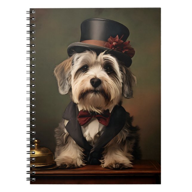 Caderno Espiral Dandie Dinmont Terrier Atpneu vitoriano (Frente)