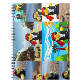 Caderno Espiral Danny Duck o notebook de colagem pirata