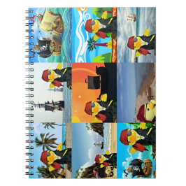 Caderno Espiral Danny Duck o notebook de colagem pirata