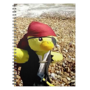 Caderno Espiral Danny Duck, o pirata