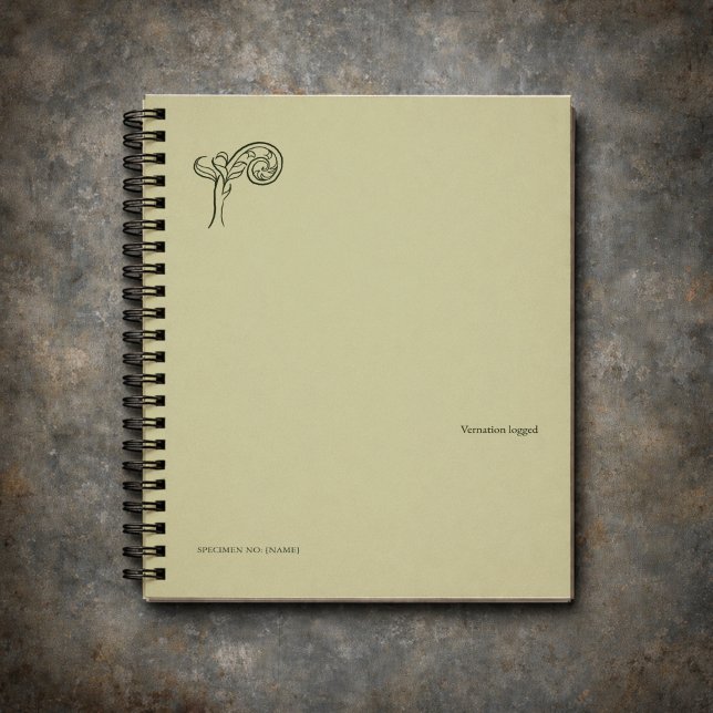 Caderno Espiral Dark Academia Botany Garden Reader Gift (Criador carregado)