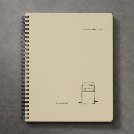 Caderno Espiral Dark Academia – Cartão de Biblioteca Presente para