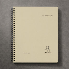 Caderno Espiral Dark Academia – ink pot Art | Introvert Gift Book