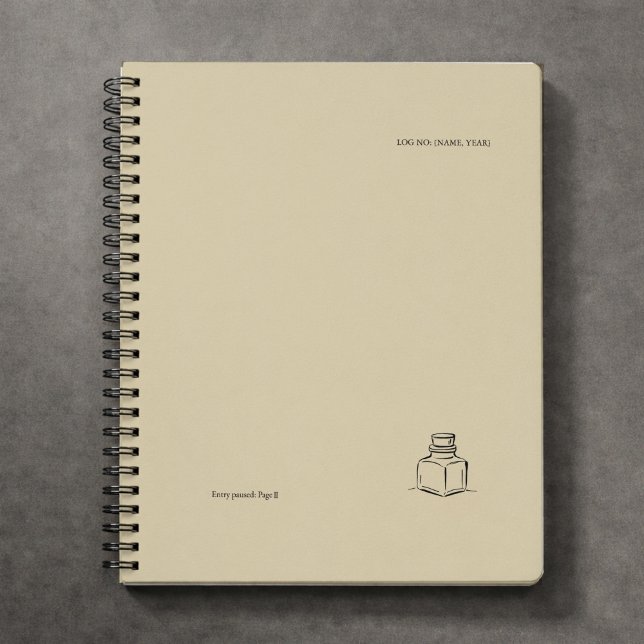 Caderno Espiral Dark Academia – ink pot Art | Introvert Gift Book  (Criador carregado)