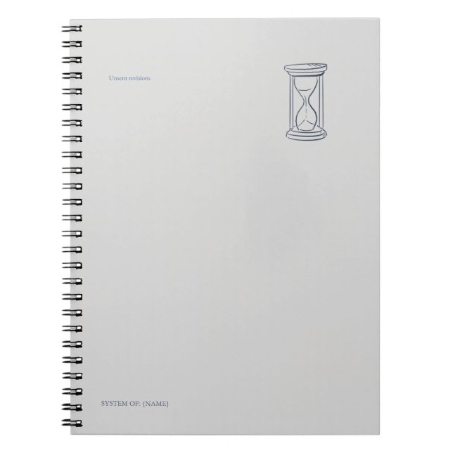 Caderno Espiral Dark Academia Night Owl Student Study Focus Gift (Frente)
