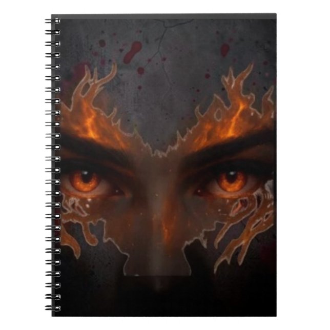 Caderno Espiral Dark Fantasy Olho Místico Queimand (Frente)