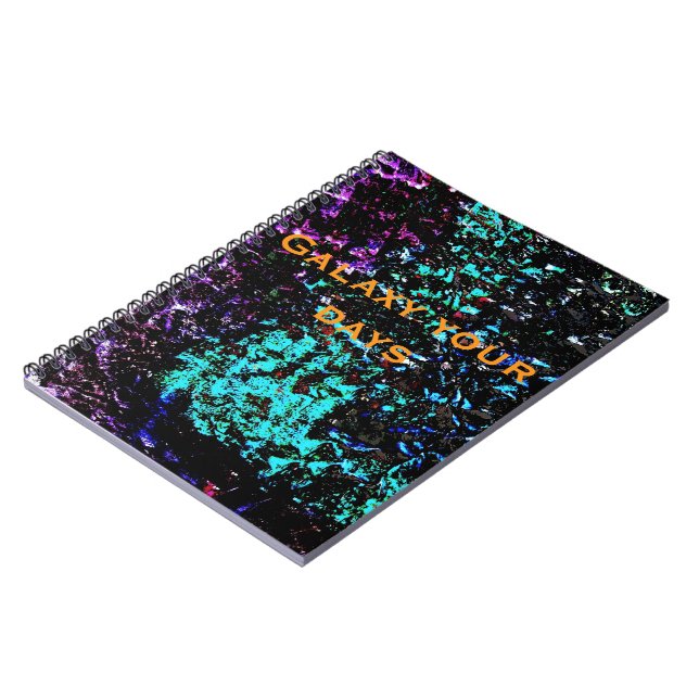 Caderno Espiral Dark galaxy abstract Spiral Photo Notebook,Dark (Left Side)