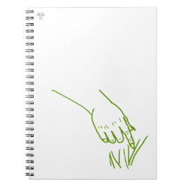Caderno Espiral Daryl Goblin Mão Verde Toca Grama