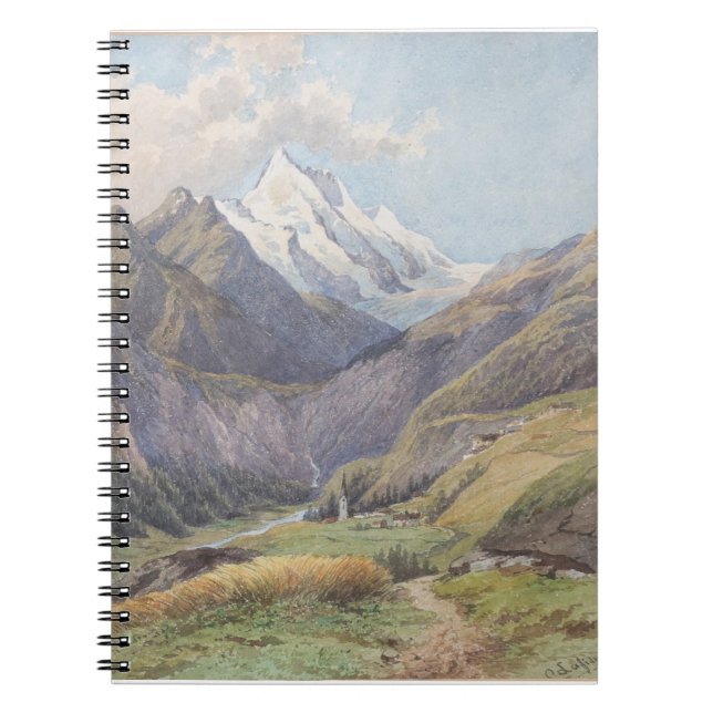 Caderno Espiral Das Mölltal mit dem Großglockner - Carl Lafite (Frente)