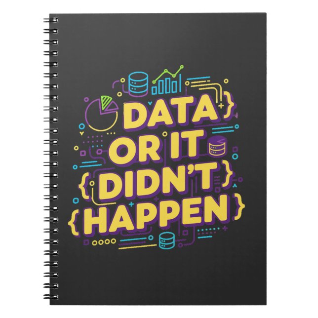 Caderno Espiral Data Science Design - Dados ou isso não aconteceu (Frente)