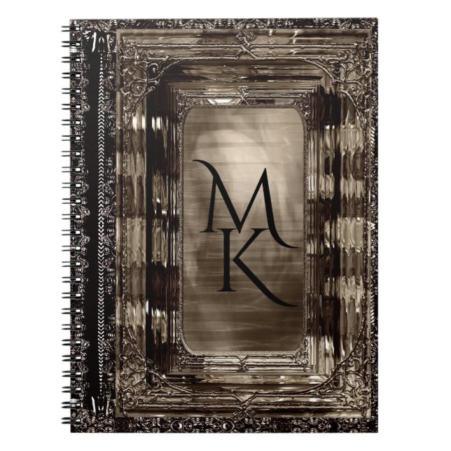 Caderno Espiral Dawn Sable Elegant Monograma (Frente)