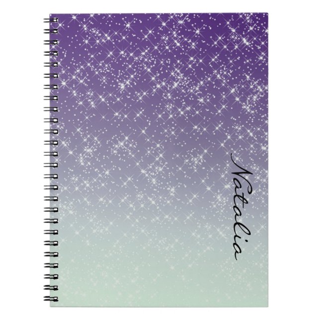Caderno Espiral Daze roxo (Frente)