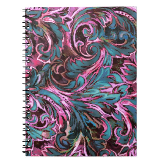 Caderno Espiral Dazzling Damask (Frente)