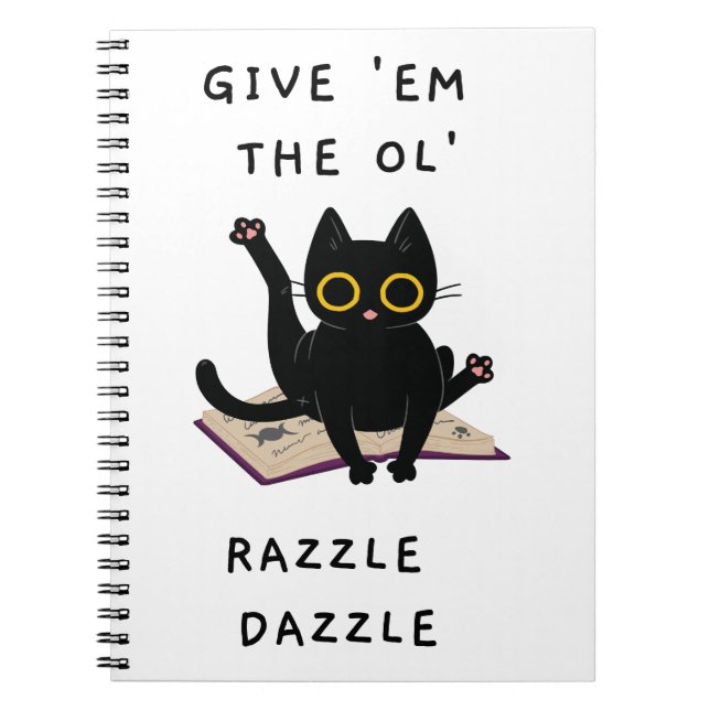 Caderno Espiral Dê A Eles O Ol Razzle Dazzle (Frente)