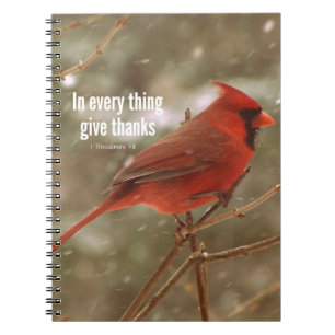 Caderno Espiral Dê a obrigados o verso da bíblia