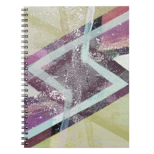 Caderno Espiral de Arte Abstrata Moderna (Frente)
