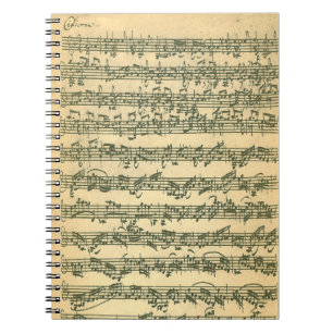 Caderno espiral de Bach Chaconne