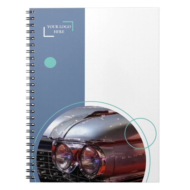 Caderno Espiral de Carro Clássico (Frente)