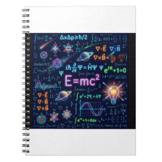 Caderno Espiral de Ciência Física de Arte de IA E=