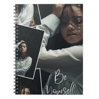 Caderno Espiral de Colagem de Fotos Seja Você Mesm