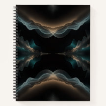Caderno Espiral de Energia de Onda Abstrata