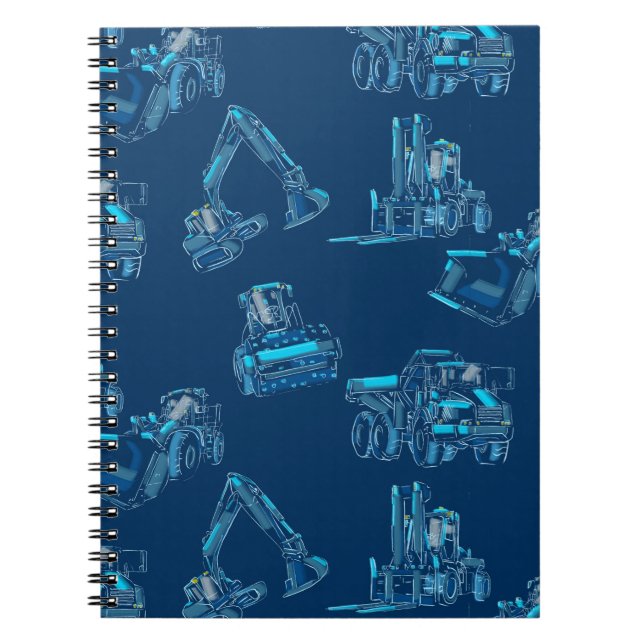 Caderno Espiral de Equipamentos Pesados para Traba (Frente)