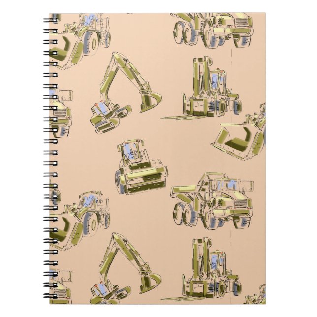Caderno Espiral de Equipamentos Pesados para Traba (Frente)