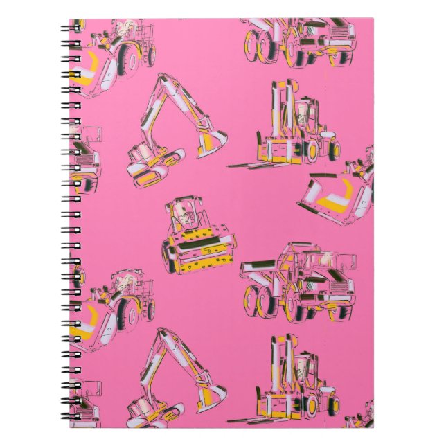 Caderno Espiral de Equipamentos Pesados para Traba (Frente)