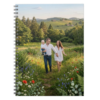 Caderno Espiral de Foto de Família Personalizado E