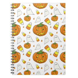 Caderno Espiral de Halloween – Fantasmas e Milho D