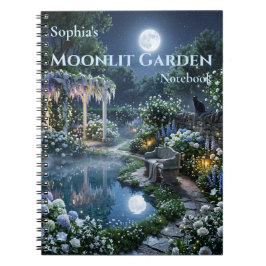 Caderno Espiral de Jardim Enluarado Personalizado