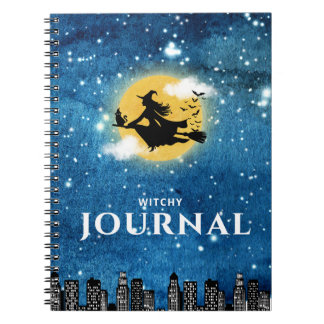 Caderno Espiral de Jornal Encantado pela Luz da Lu