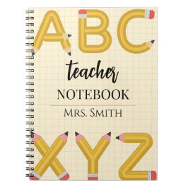Caderno Espiral de Lápis ABC Personalizado para Pr