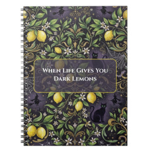 Caderno Espiral de Magia Negra Gothic Lemon