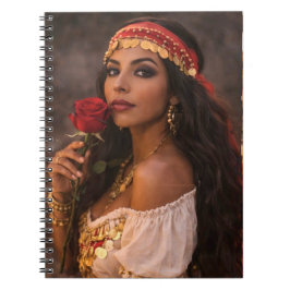 caderno espiral de mulher cigana