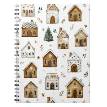 Caderno Espiral de Natal em Aquarela – Arte Fofa